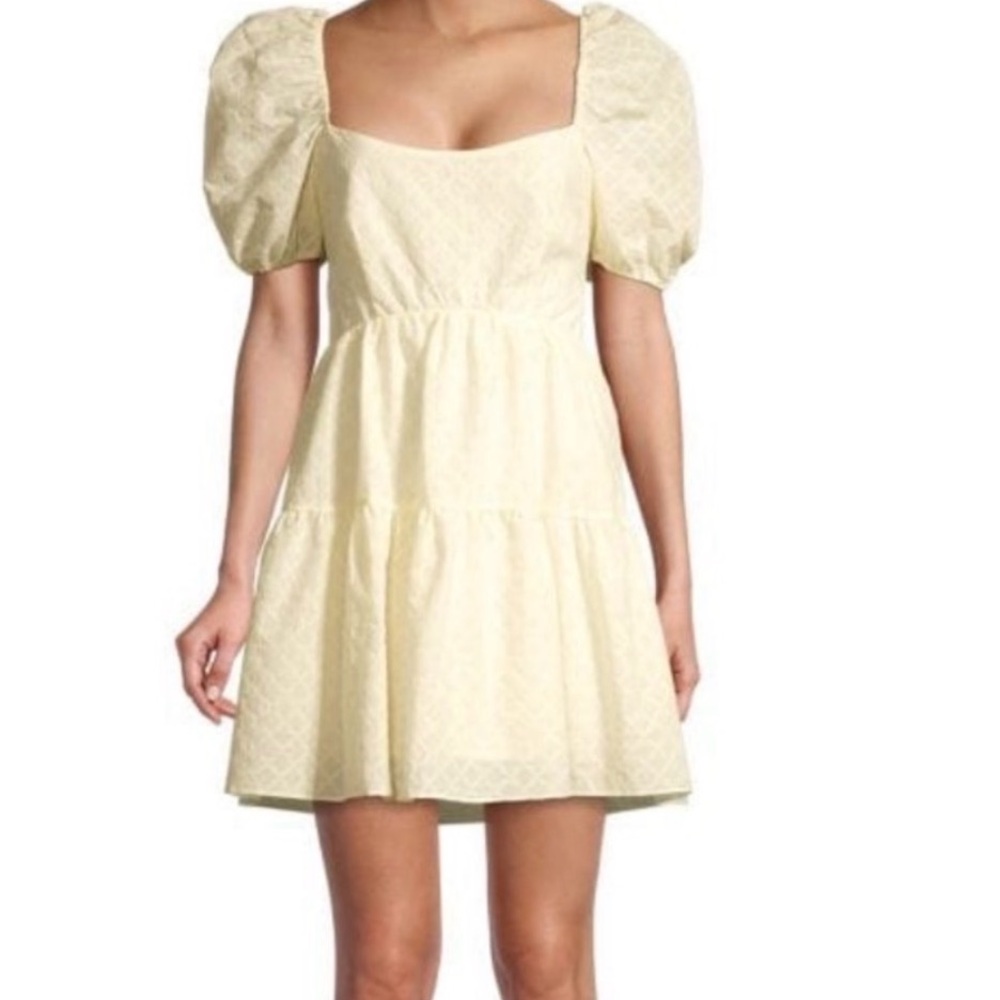 BARDOT 💛 Lucy Mini Dress in Light Yellow NWT!